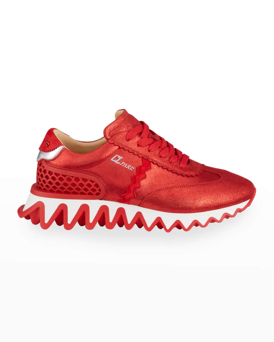 Red suede louboutin mens hotsell