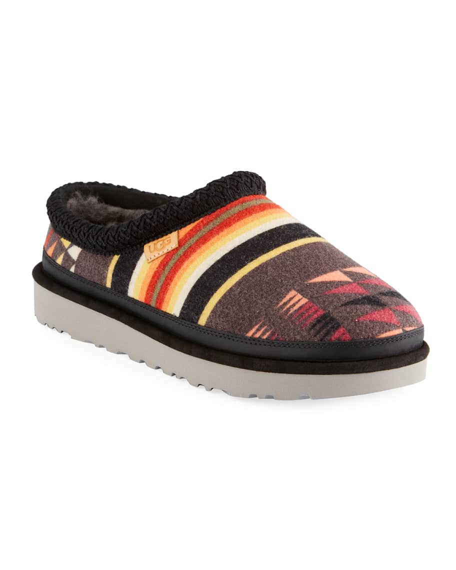 UGG Men s Tasman Woodmont Aztec Print Wool Slippers Neiman Marcus