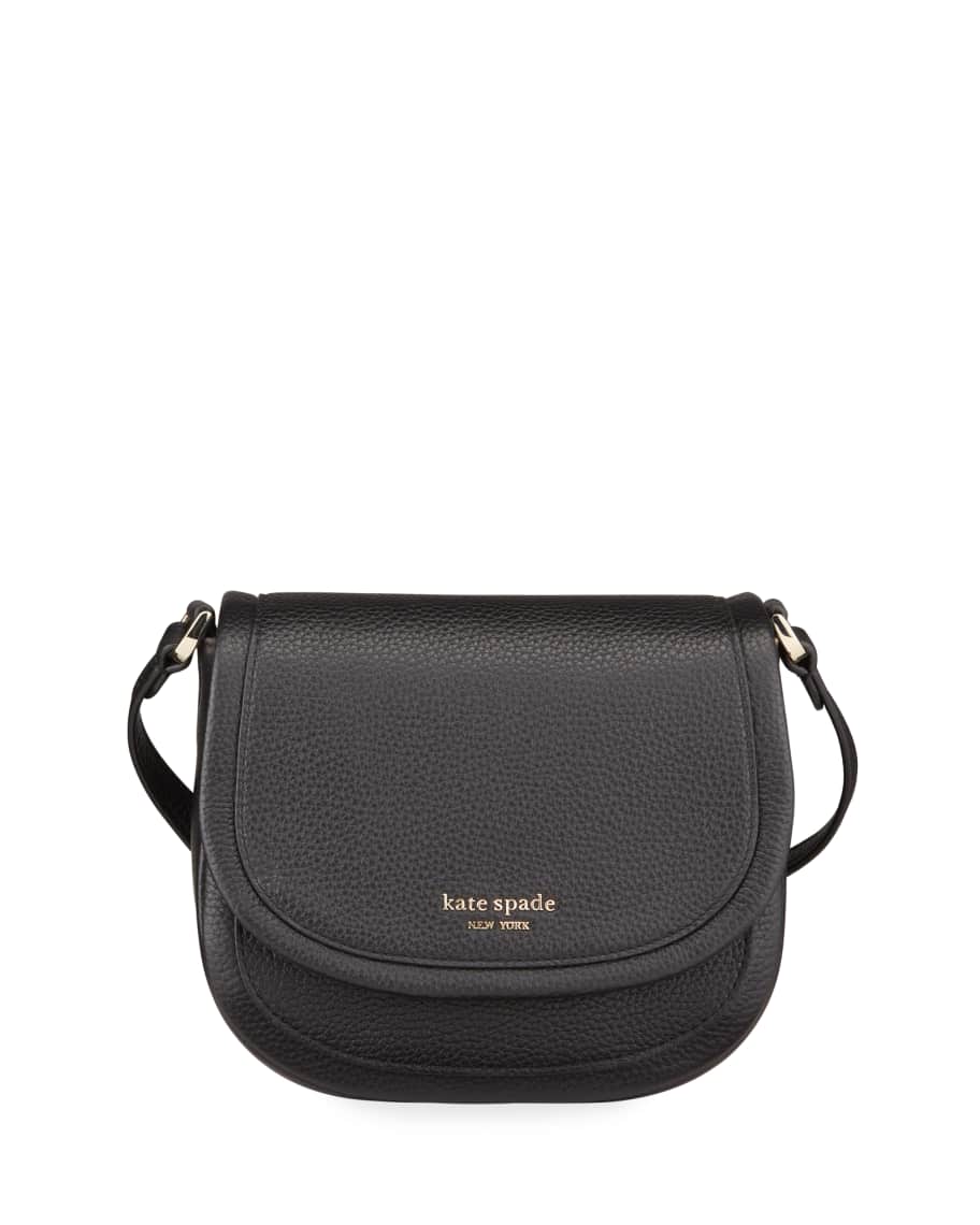 kate spade new york Roulette Small Leather Saddle Bag Neiman Marcus