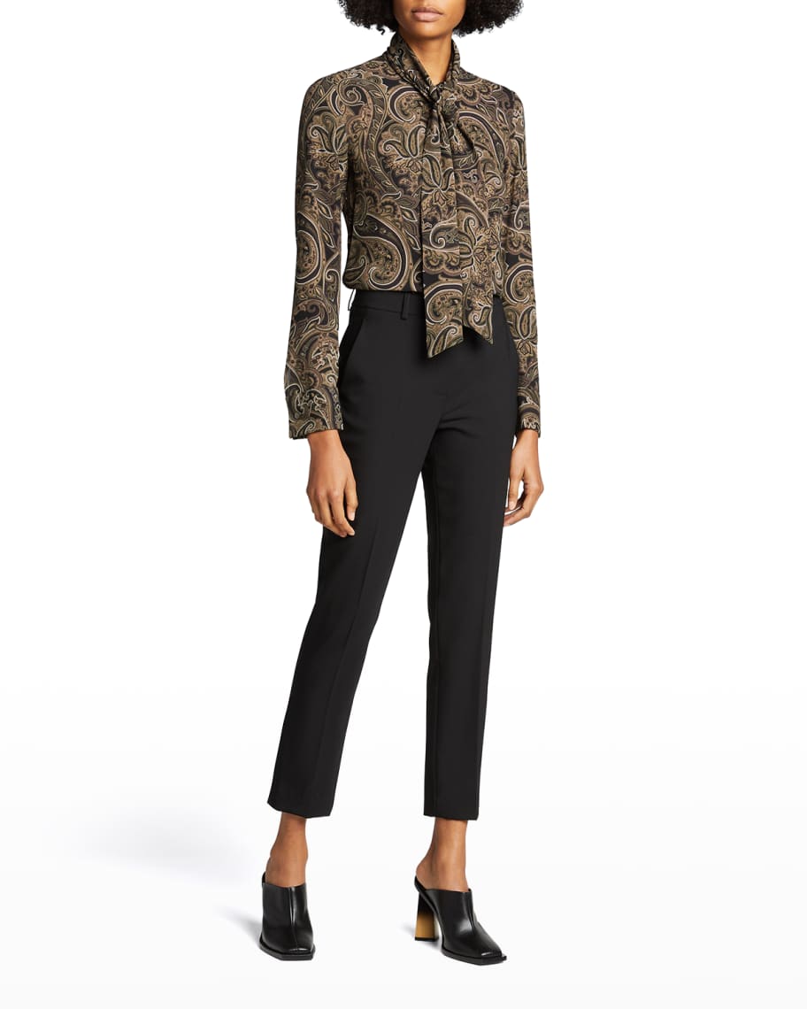 Michael kors discount tie neck blouse