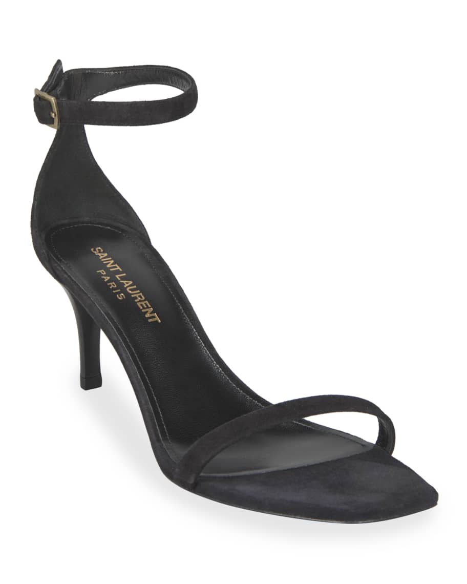 Saint Laurent Lexi Kitten Heel Sandals Neiman Marcus