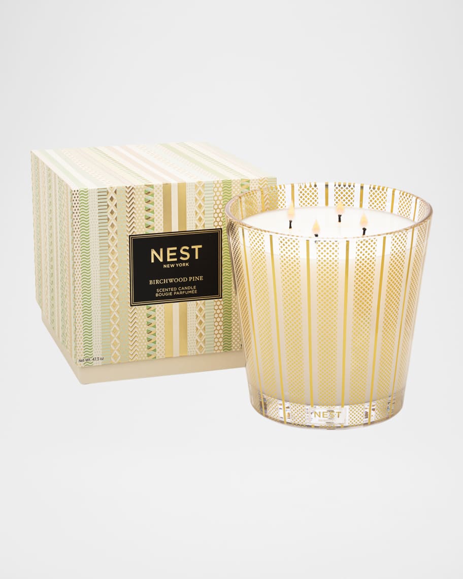 NEST New York Birchwood Pine Luxury 4Wick Candle, 43.7 oz./ 1239g
