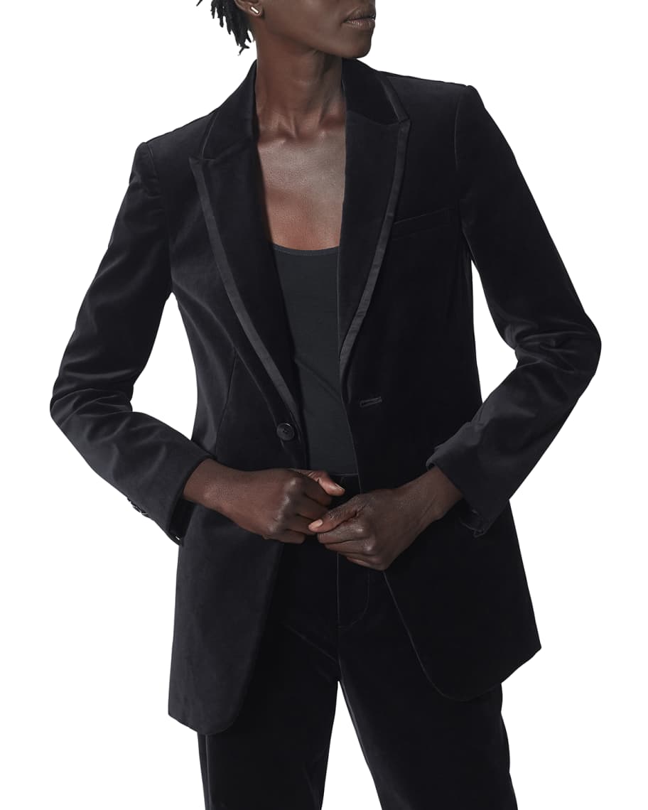 Joie top velvet blazer