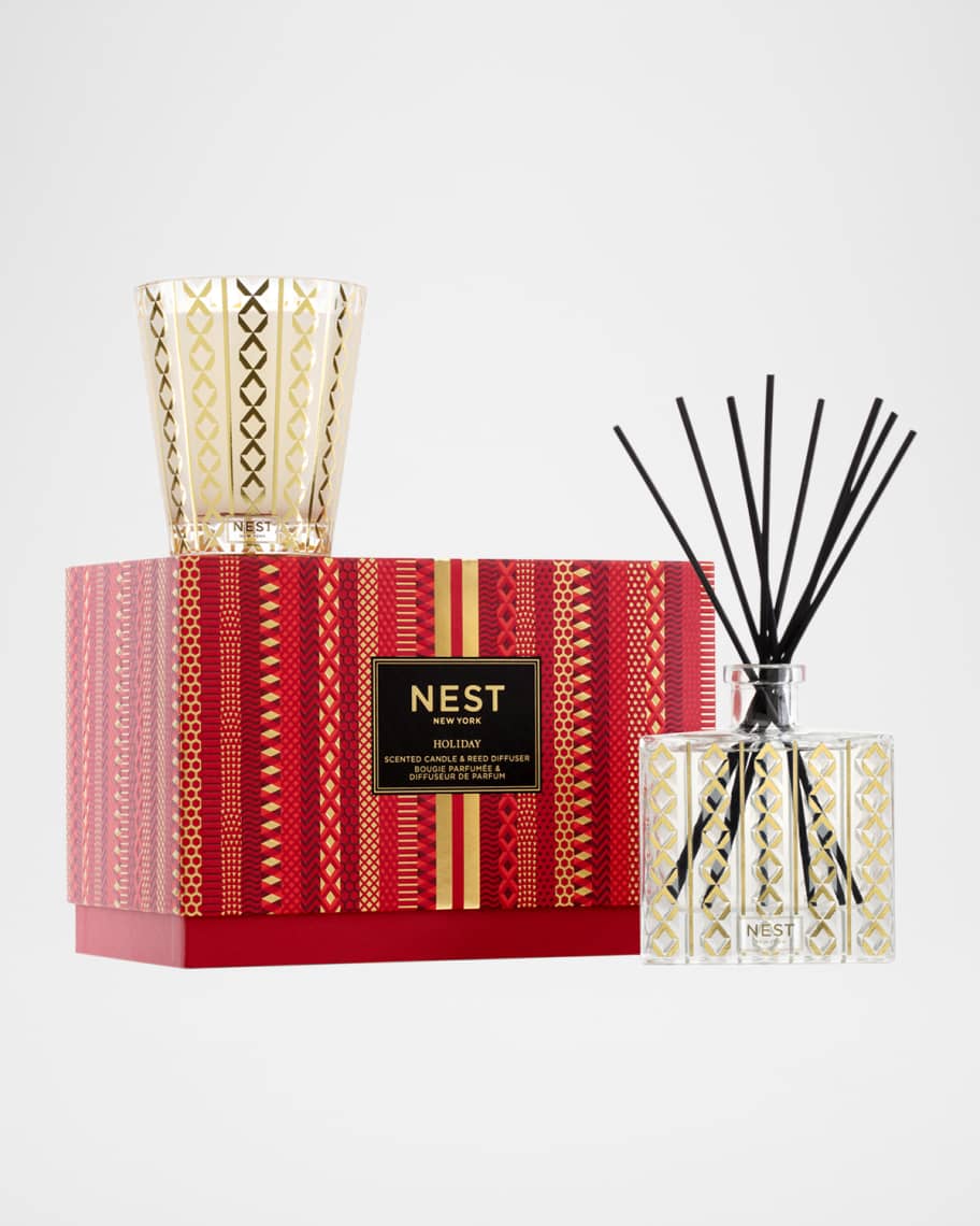 NEST New York Holiday Classic Candle & Diffuser Set