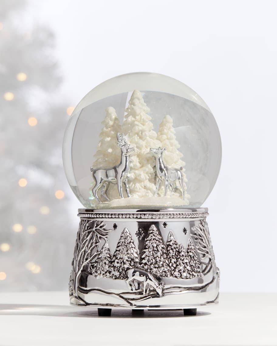 New Chanel No. 5 Perfume Bottle SNOW Globe & CANDLE HOLDER