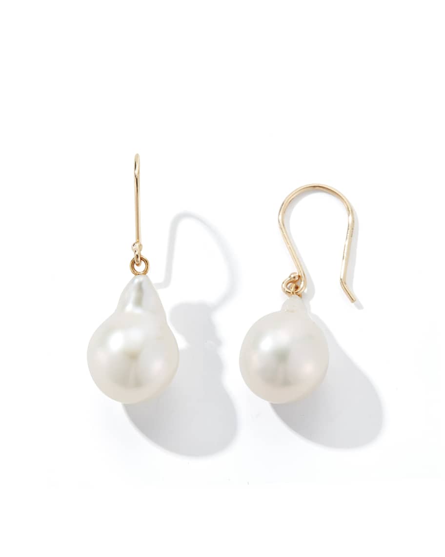 Mizuki Sea of Beauty 14k Gold Freshwater Pearl Earrings | Neiman Marcus