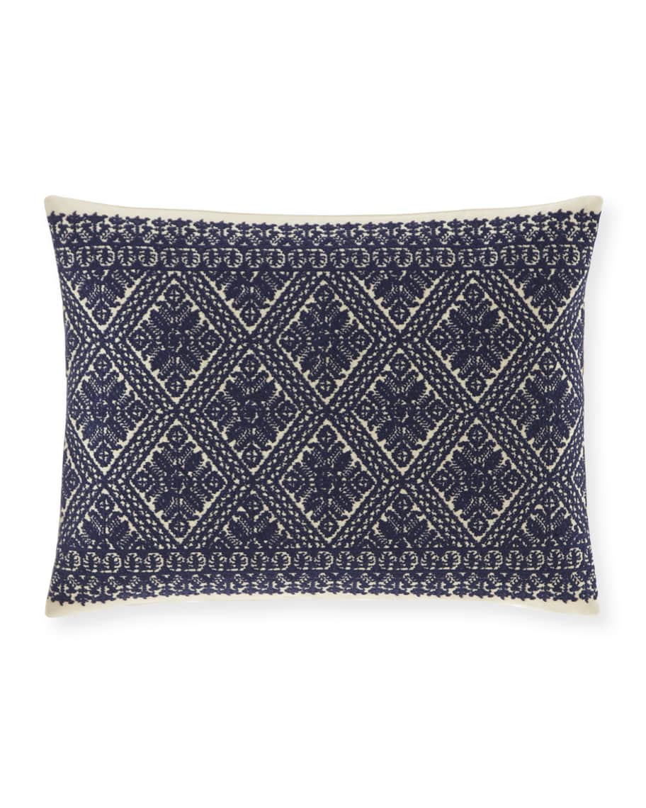 Ralph Lauren Home Haywood Embroidery Pillow Neiman Marcus