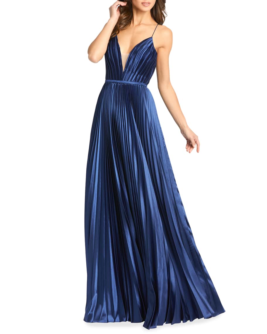 sparkle pleated ballgown ieena for mac duggal