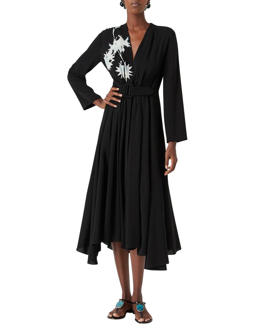 giorgio armani marocaine belted silk midi dress Giorgio Armani Marocaine Belted Silk Midi Dress
