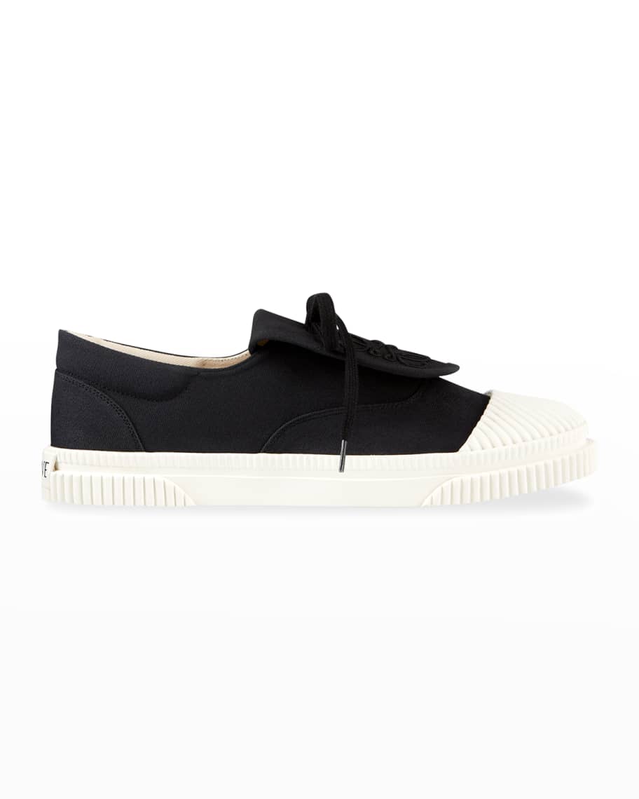 【無料郵送/関税込/正規品】 (W) Loewe Anagram Flap Sneaker in Loewe - Anagram Natural & White Flap Sneaker | Mitchell Stores