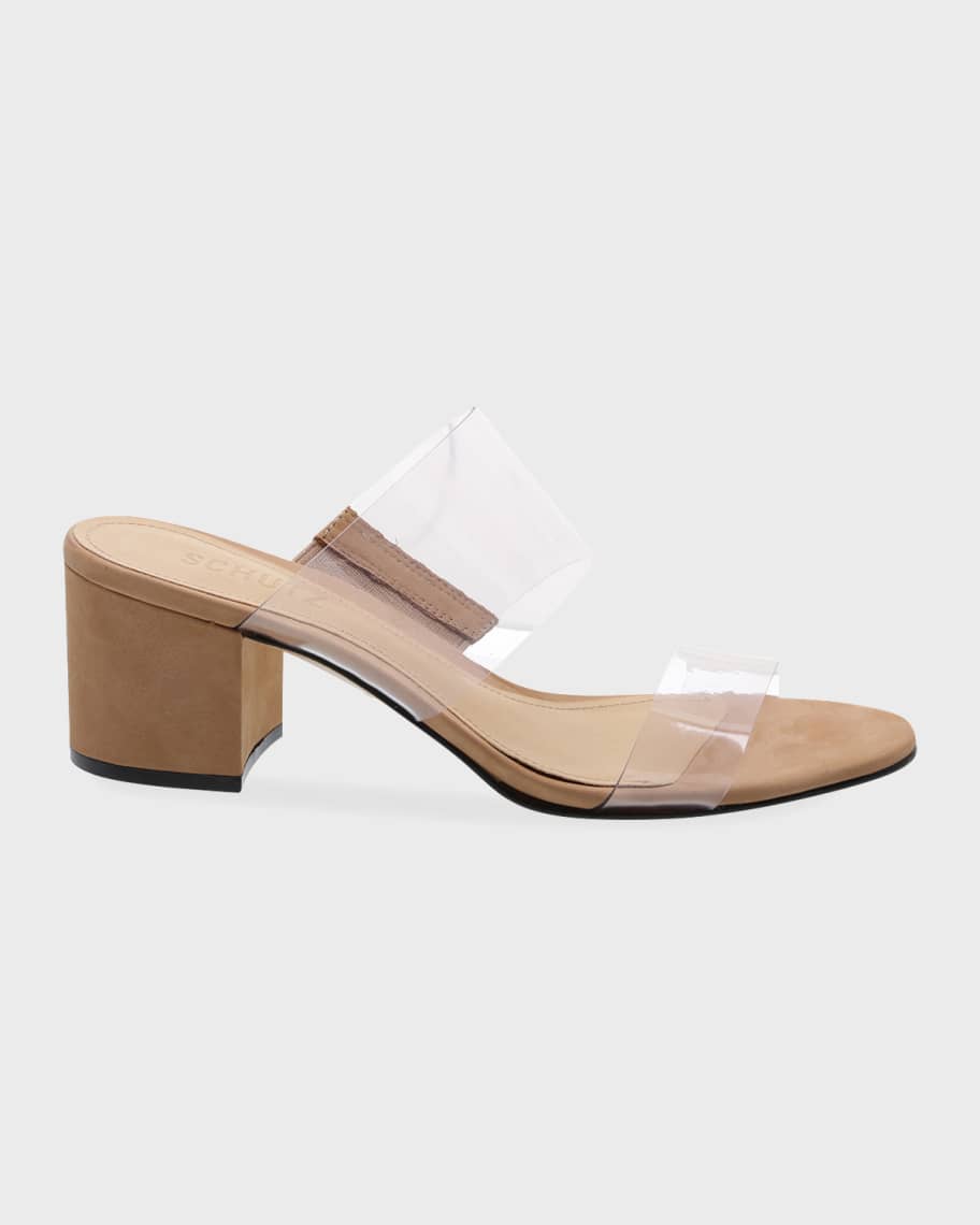 Schutz victorie double strap vinyl sandals outlet