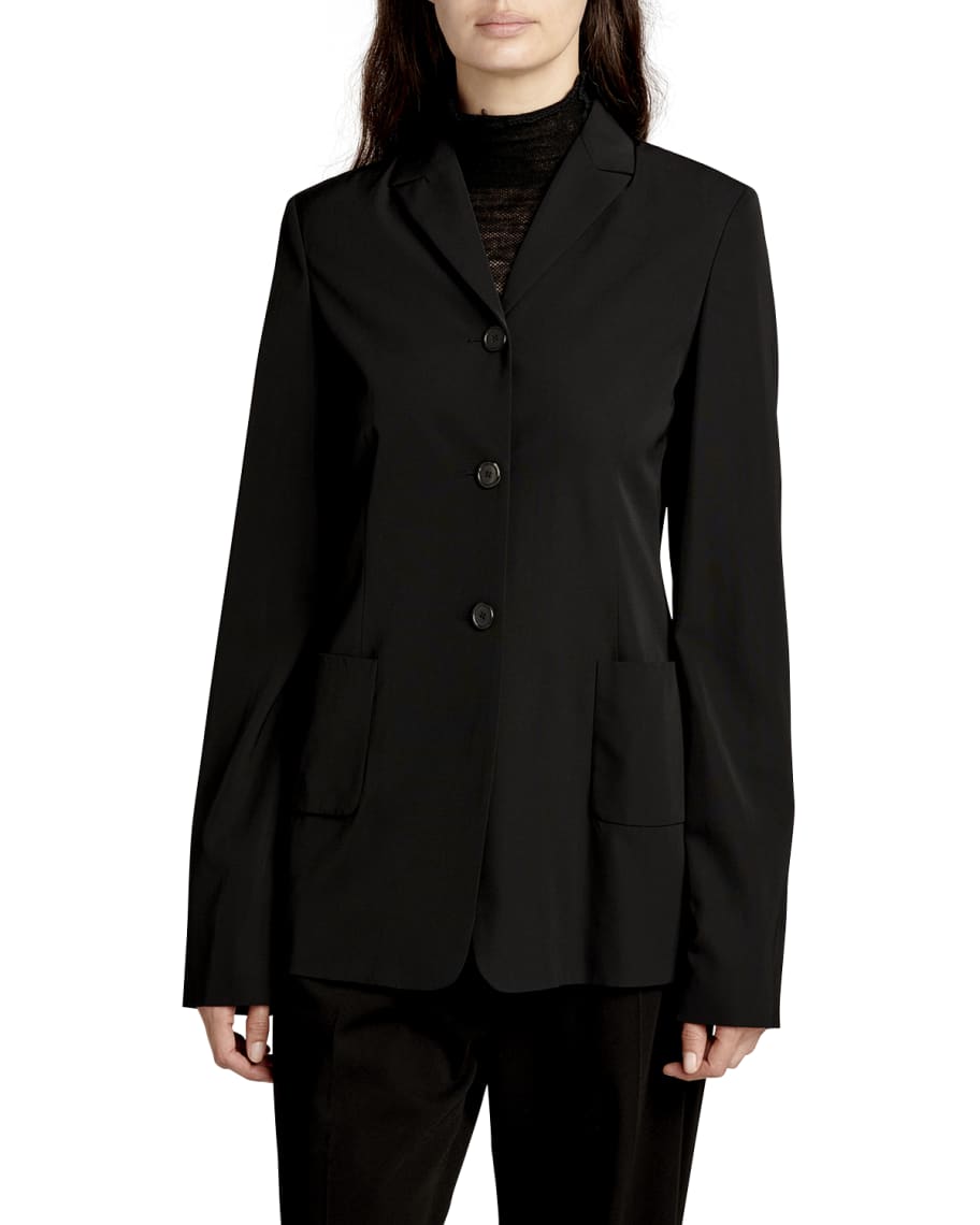 THE ROW Giedre Wool-Blend Jacket | Neiman Marcus
