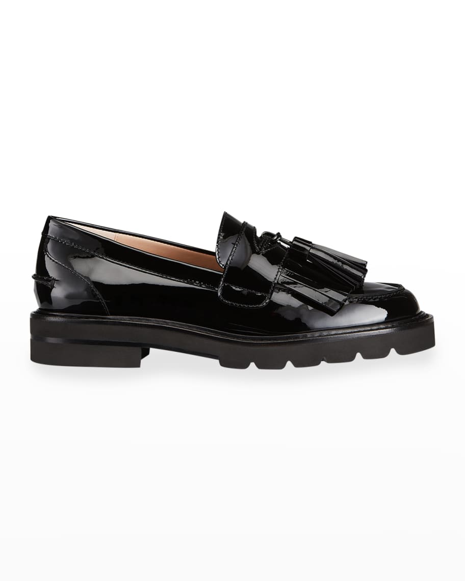 stuart weitzman razmataz tassel heeled loafer