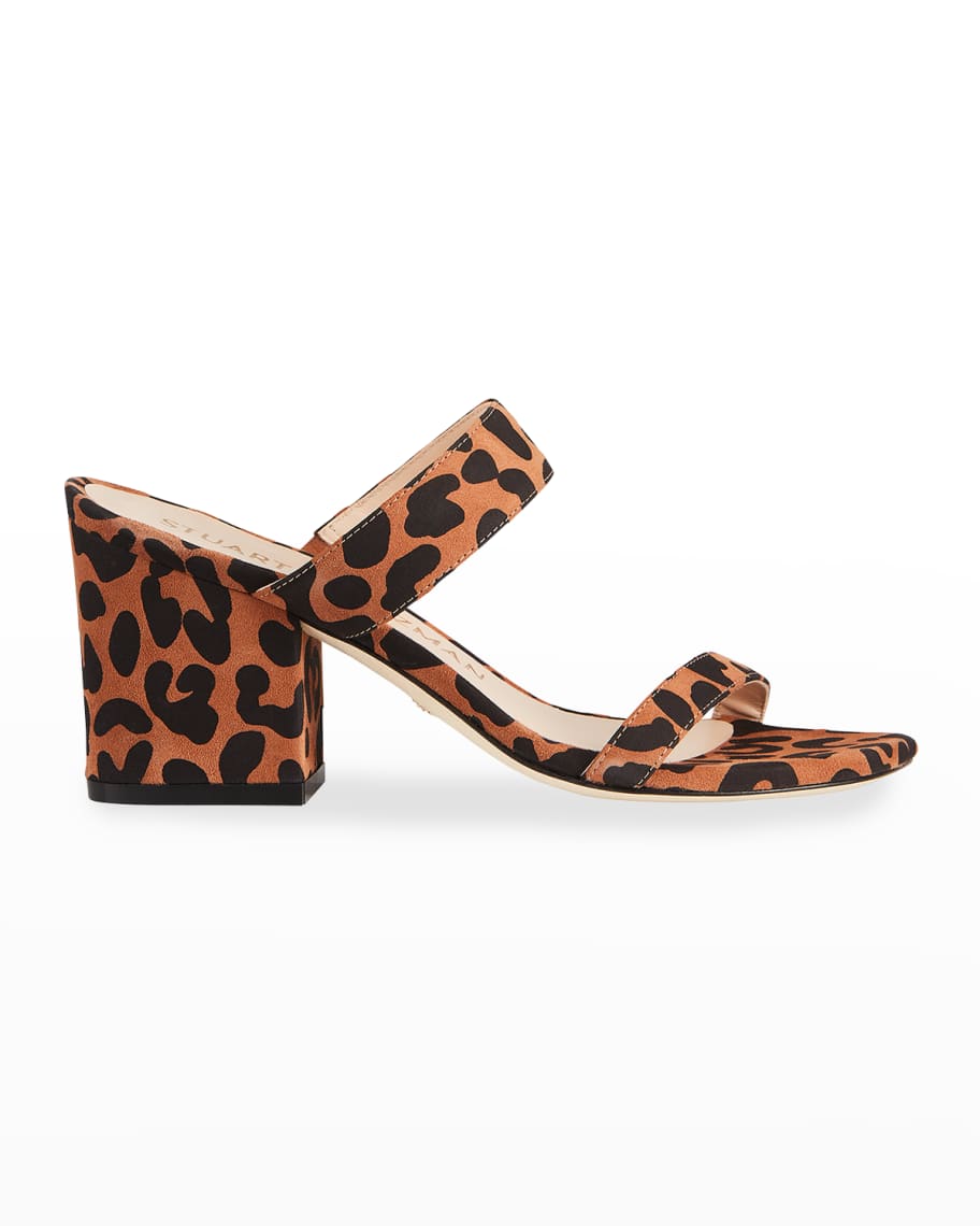 stuart weitzman leopard sandals