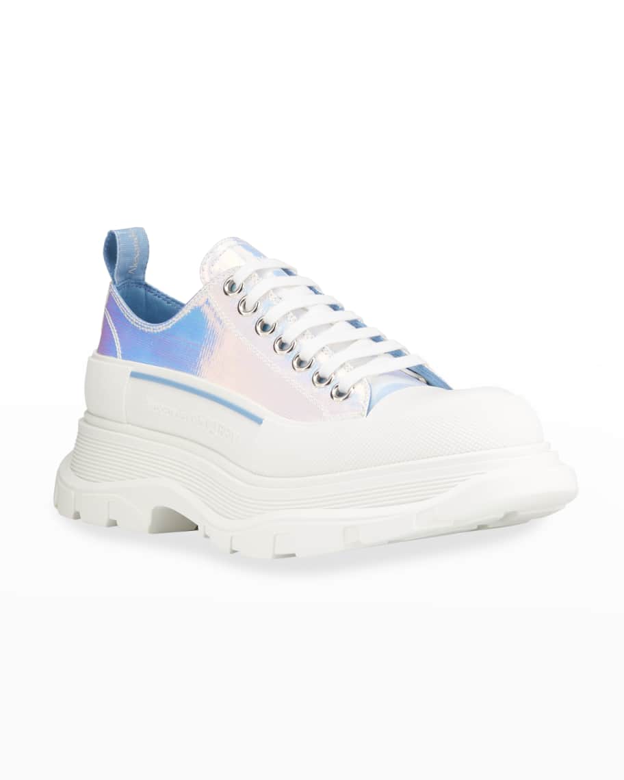 Iridescent low top sneakers top