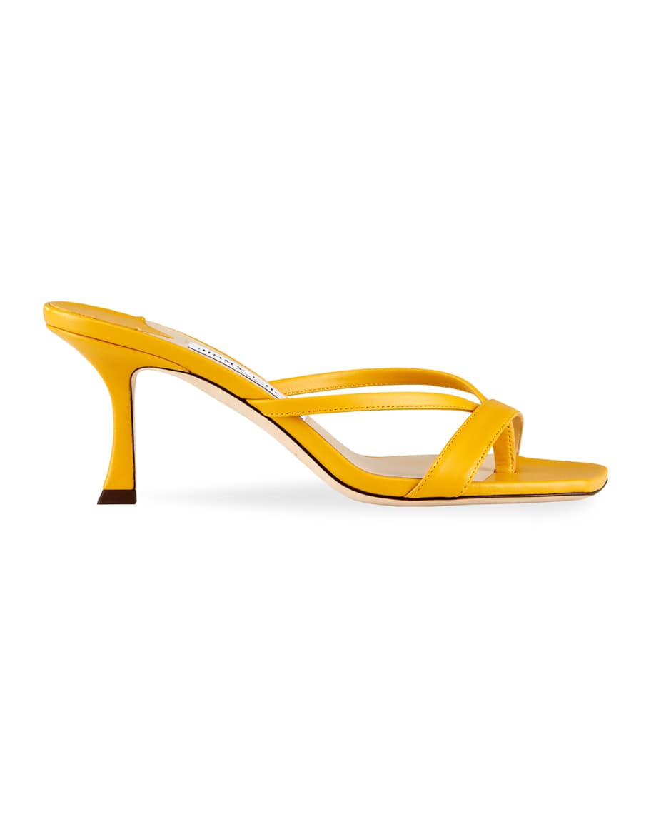 Jimmy Choo Maelie Leather Thong Slide Sandals | Neiman Marcus