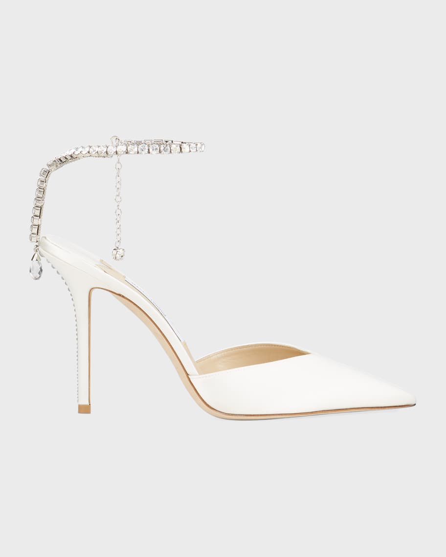 Jimmy choo crystal charm 100mm bridal pumps Clearance