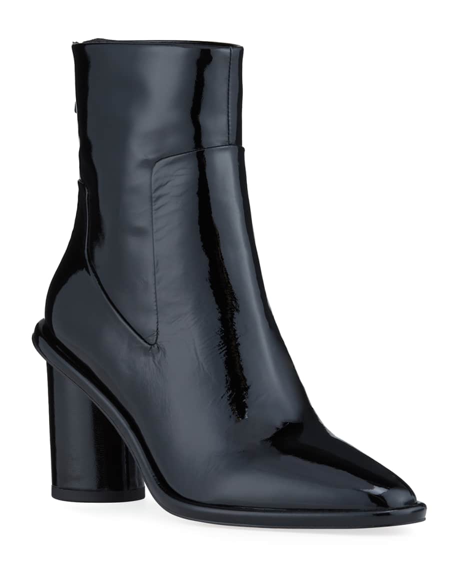 Rag & Bone Wiley Patent Zip Ankle Boots | Neiman Marcus
