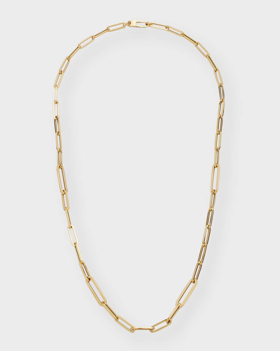 Roberto Coin 18k Yellow Gold Paper Clip Chain Necklace | Neiman Marcus