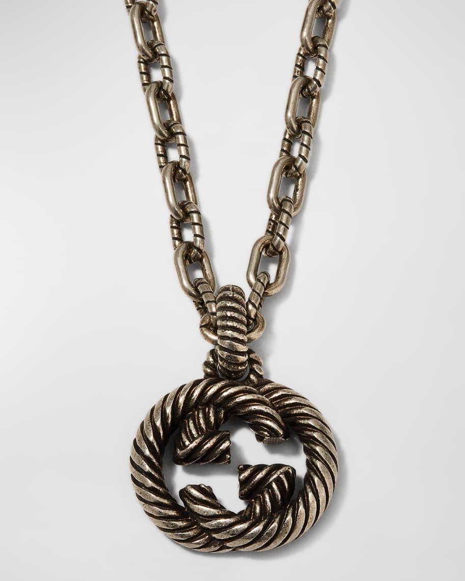 Gucci Men's Interlocking G Pendant Necklace