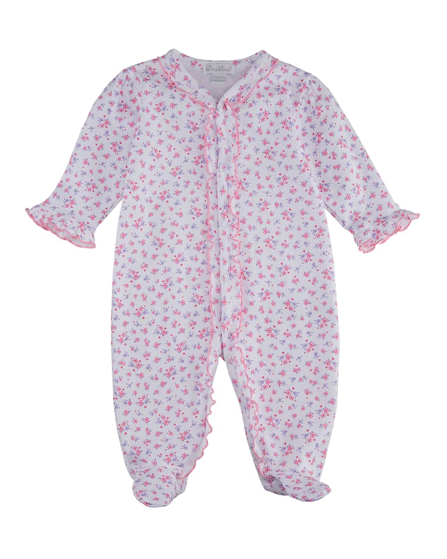 Kissy Kissy Girl's Castle Couture Printed Footie Pajamas, Size Newborn