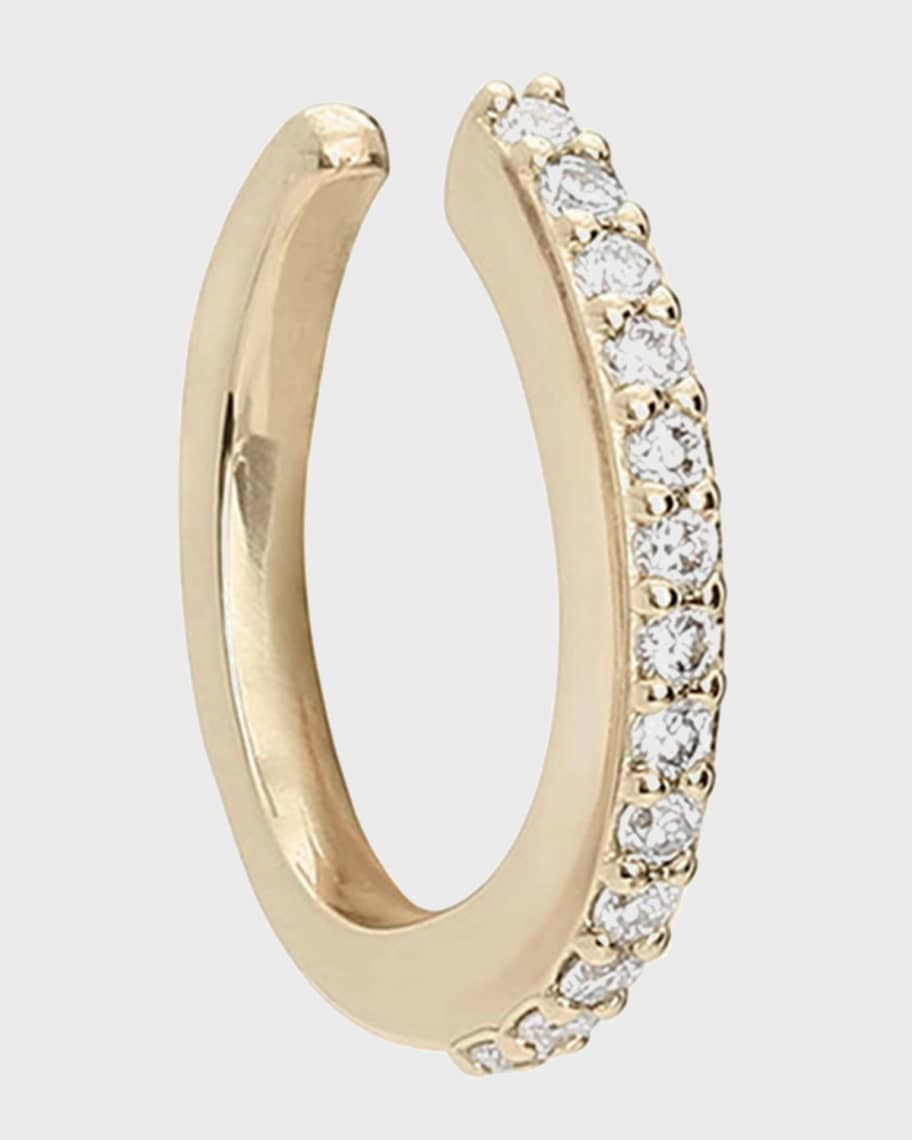 Image 1 of 2: Half-Pair Diamond Ear Cuff