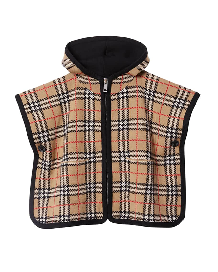 Burberry Logo Hooded Cape