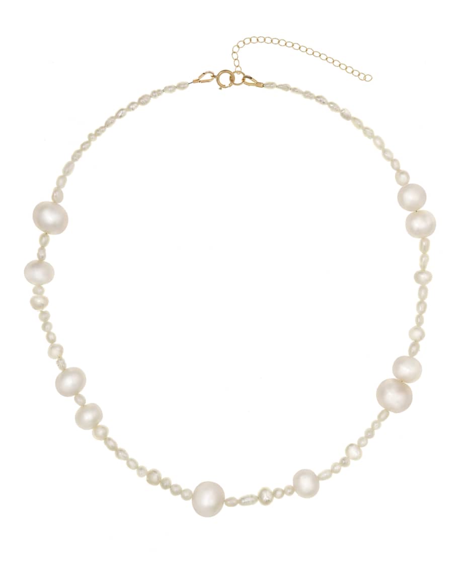 KOZAKH Madelyn 14k Gold-Filled Freshwater Pearl Necklace | Neiman Marcus