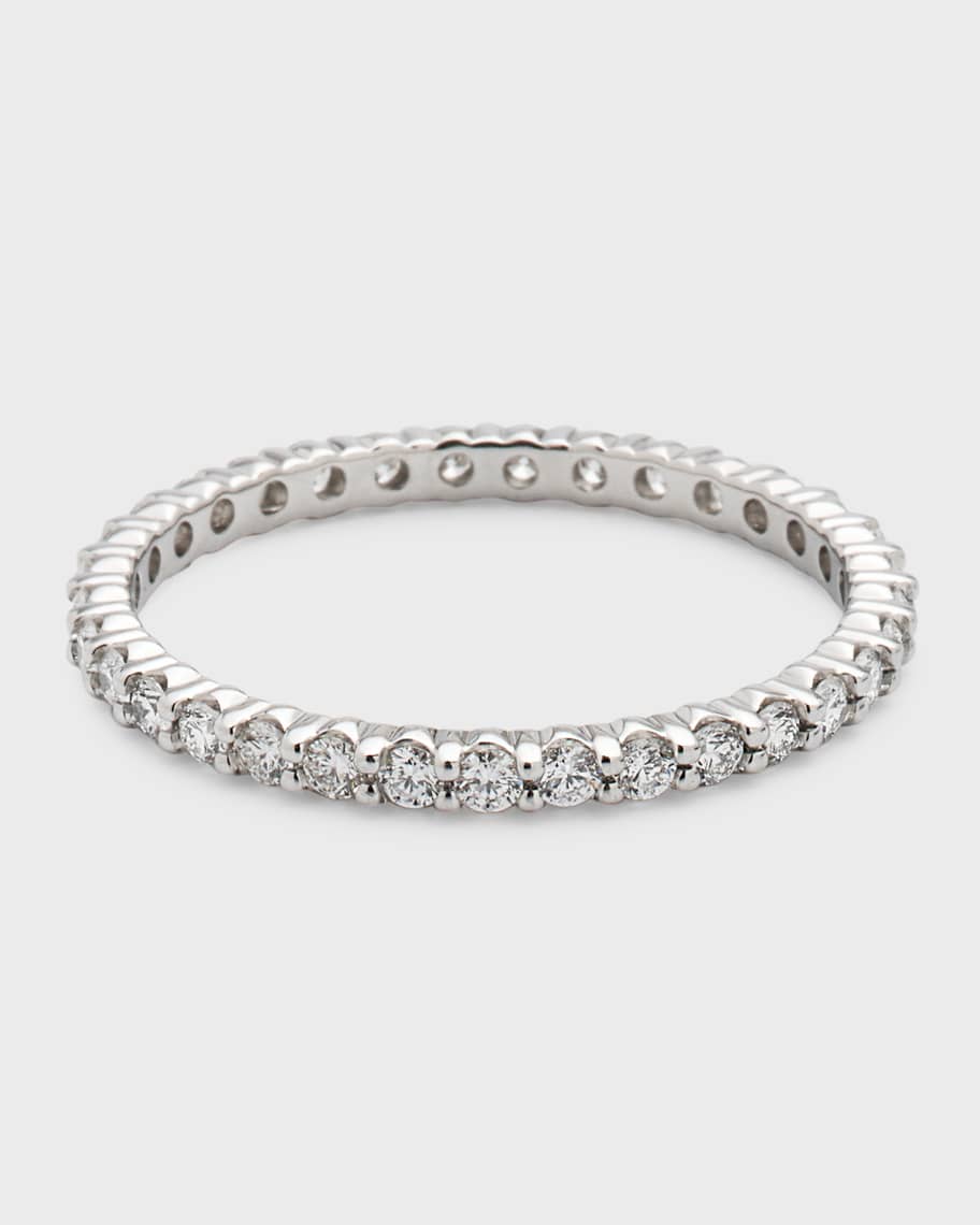 Neiman Marcus Diamonds Platinum Round GH/VS Diamond Eternity Band, Size