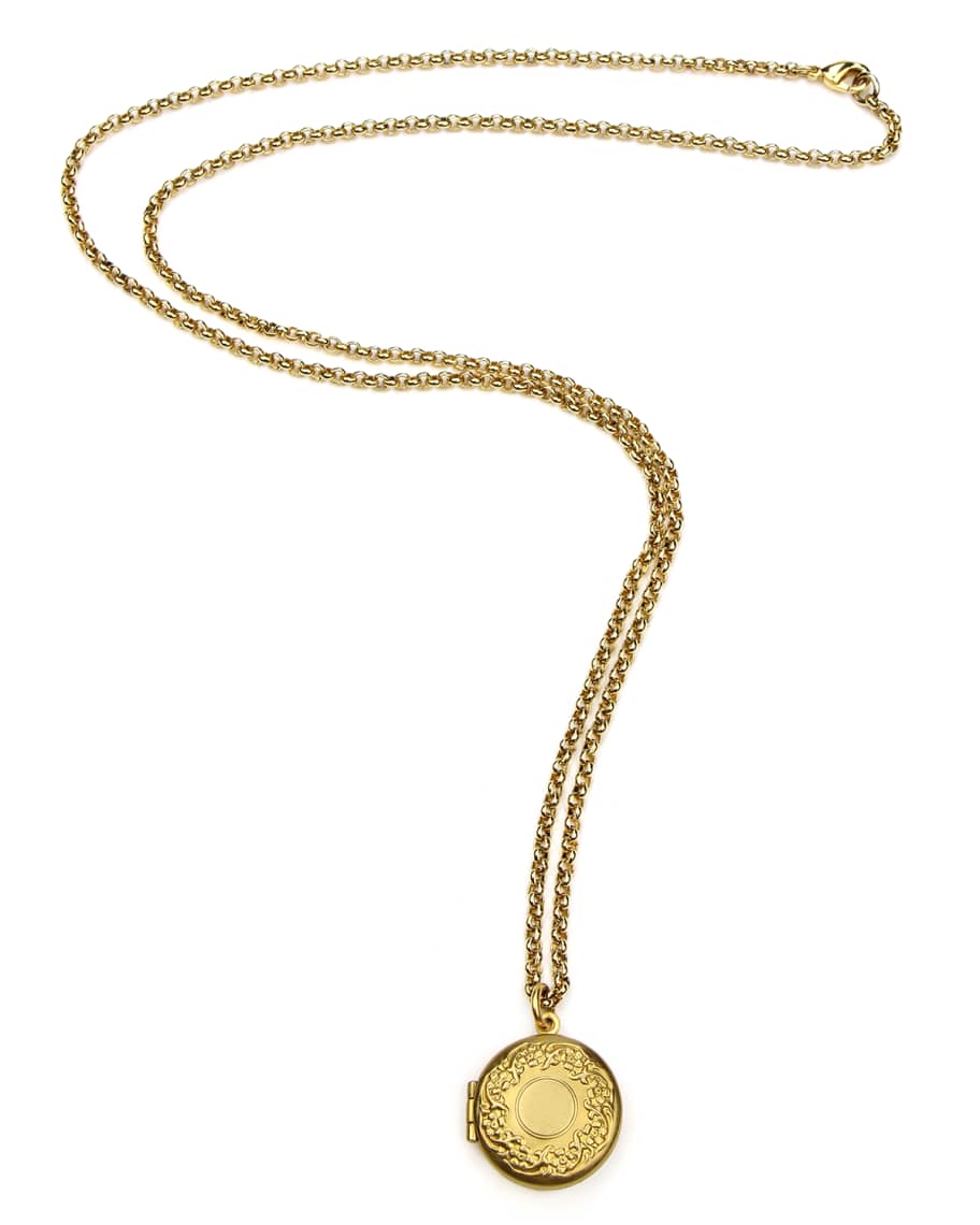 Ben-Amun Round Locket Necklace | Neiman Marcus