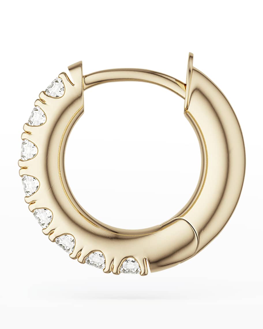 Spinelli Kilcollin Micro Hoop Mini Pave Earring, Single Neiman Marcus