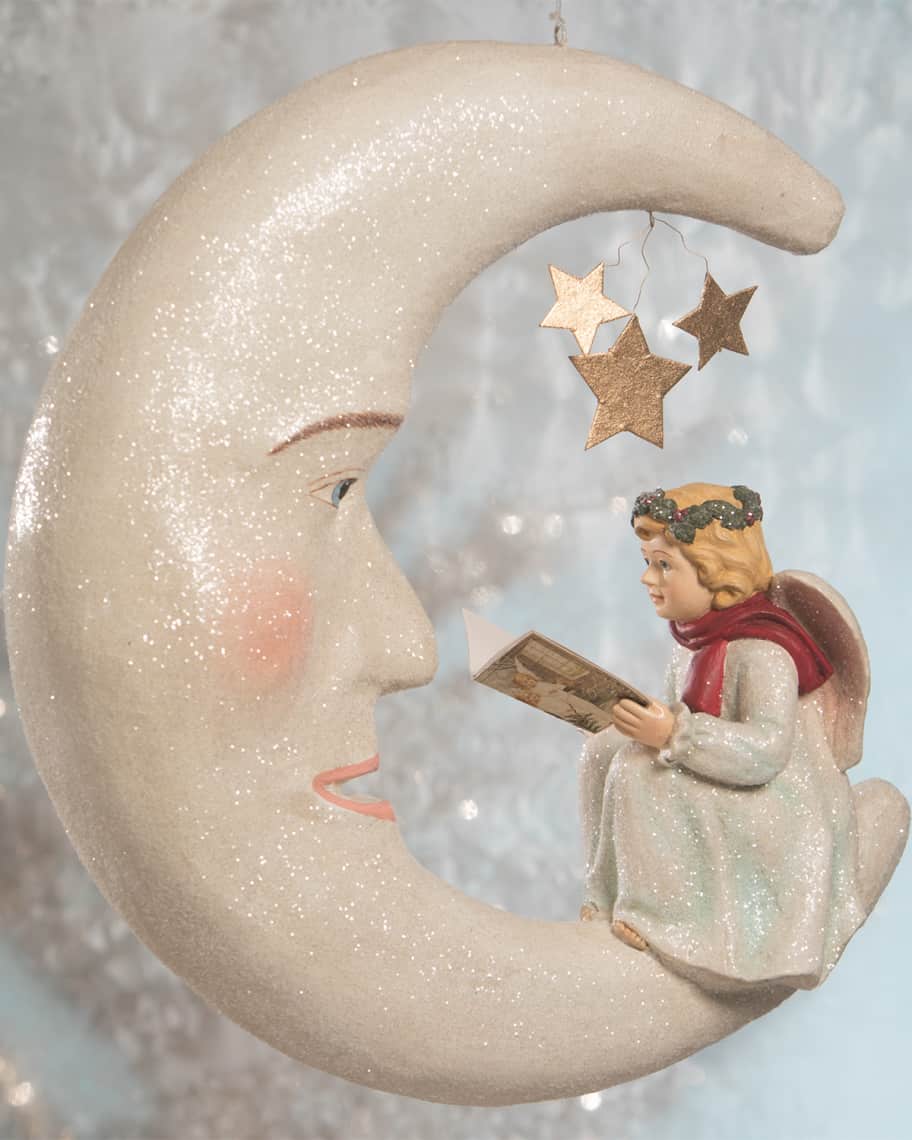 Bethany Lowe Storybook Angel on Moon, Large | Neiman Marcus