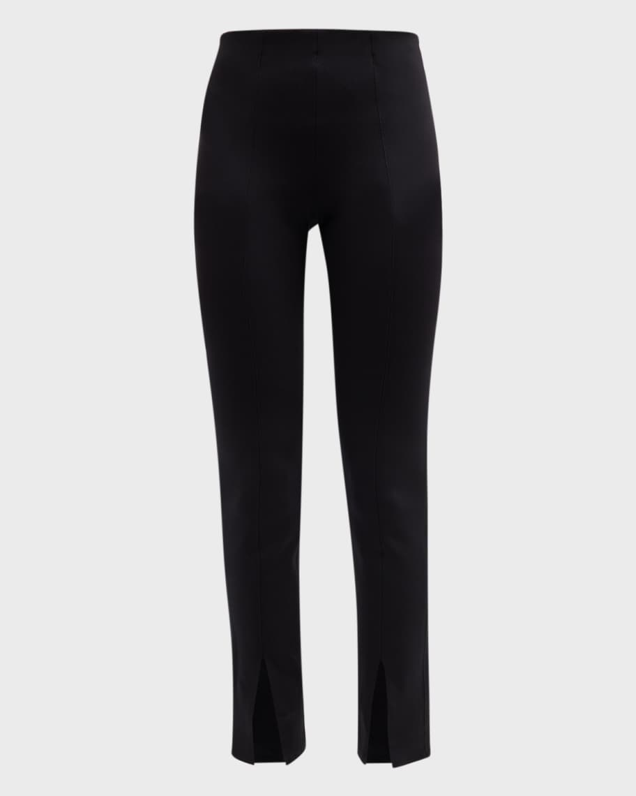 Theory SplitHem Scuba Leggings Neiman Marcus