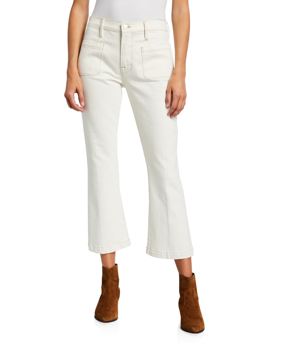 FRAME Le Bardot Crop Flare Jeans Neiman Marcus