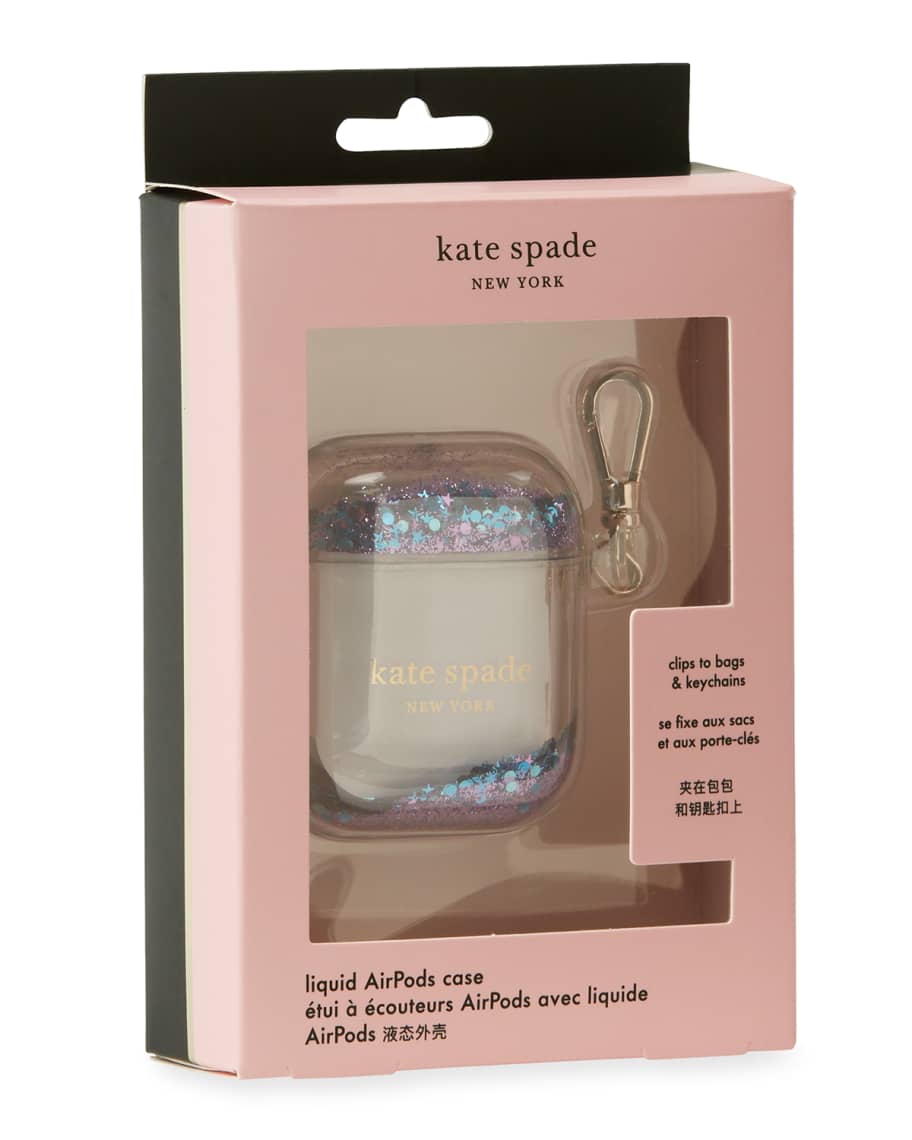 kate spade new york liquid glitter airpod case | Neiman Marcus