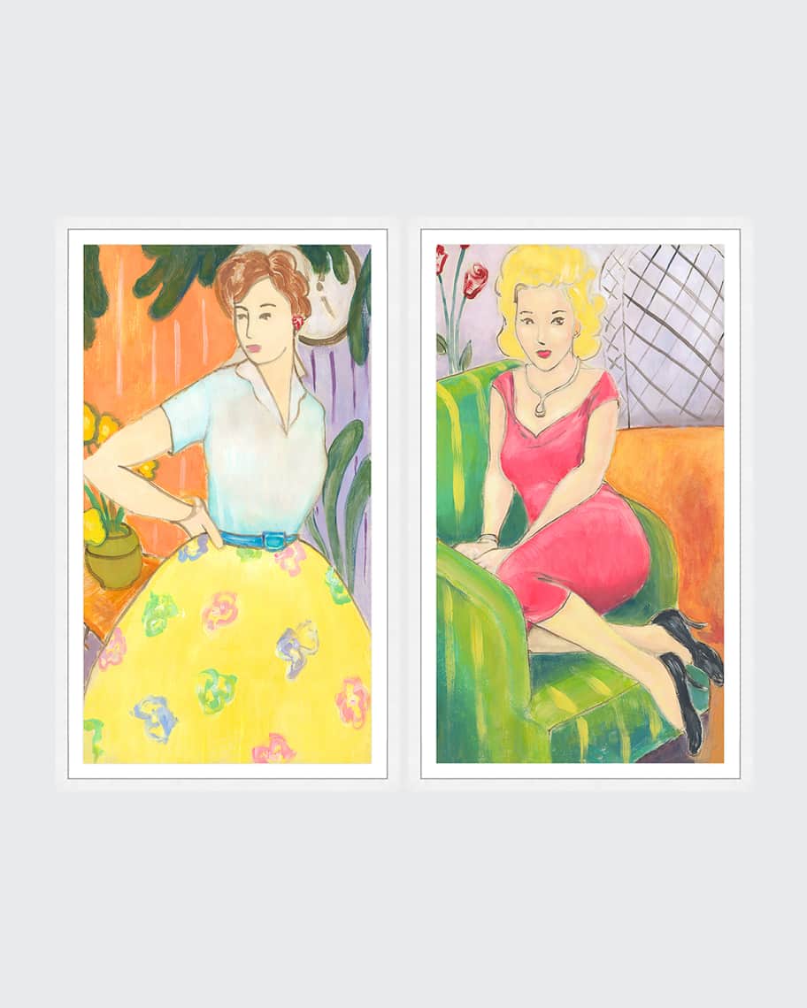 "Lady in Red" Wall Art Neiman Marcus