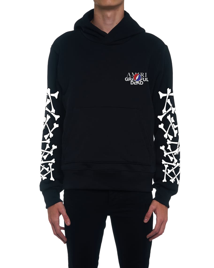 Amiri blue bones hoodie sales
