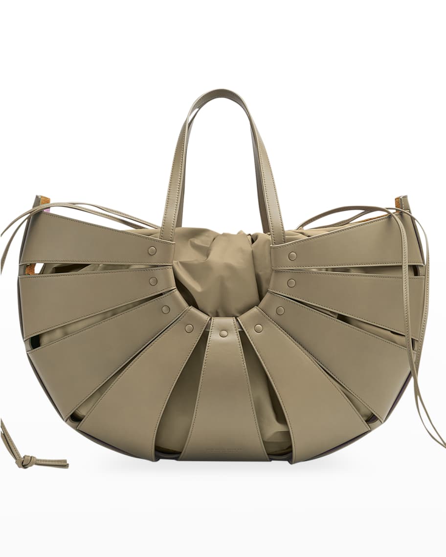 Bottega Veneta White 'The Shell' Tote