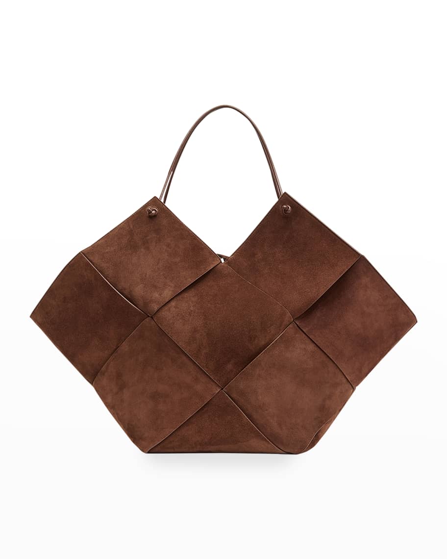 Brown Hop Intrecciato-leather shoulder bag, Bottega Veneta
