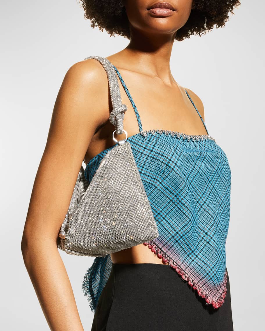 Cult Gaia Hera Knotted Rhinestone Mini Shoulder Bag Neiman Marcus