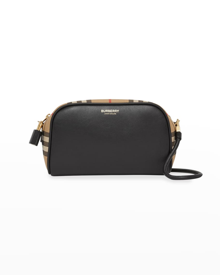 Burberry Cube Small Vintage Check Crossbody Bag | Neiman Marcus