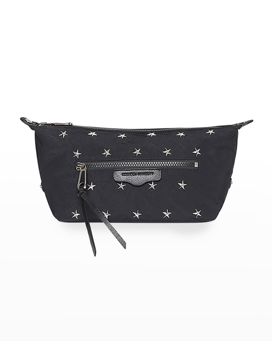 Vegan Leather Eiffel Belt Bag - Black