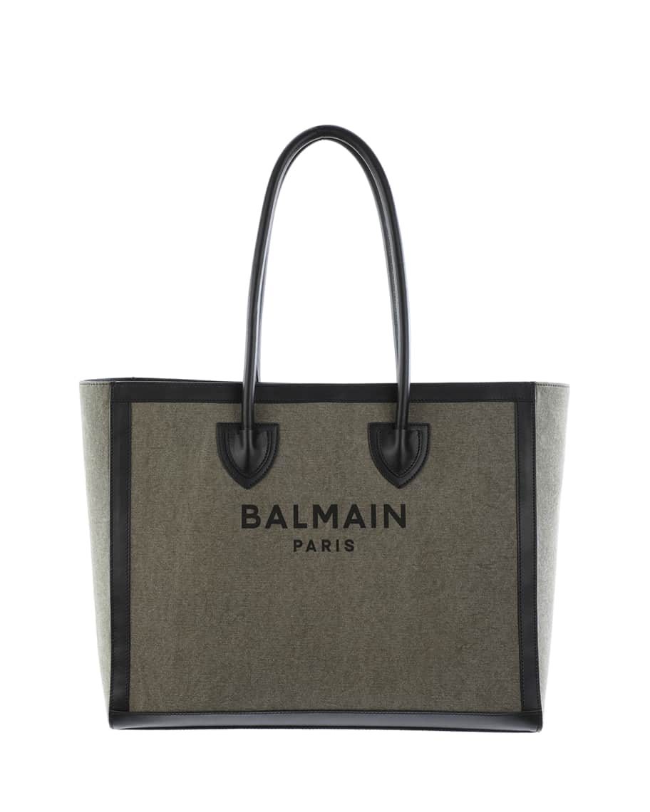 Balmain B-Army Bicolor Logo Tote Bag | Neiman Marcus