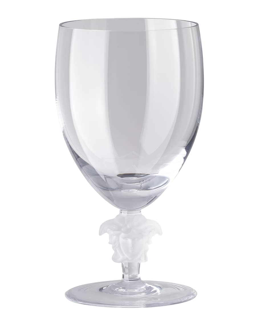 Versace Medusa Lumiere Short Stem Water Goblet | Neiman Marcus