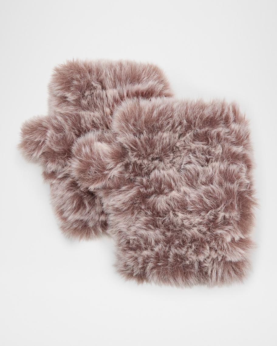 Jocelyn Mandy Fingerless Faux Fur Mittens | Neiman Marcus