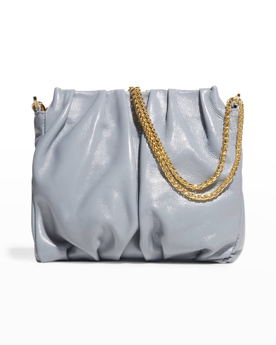 Elleme Vague Square Leather Shoulder Bag With Chain | Neiman Marcus
