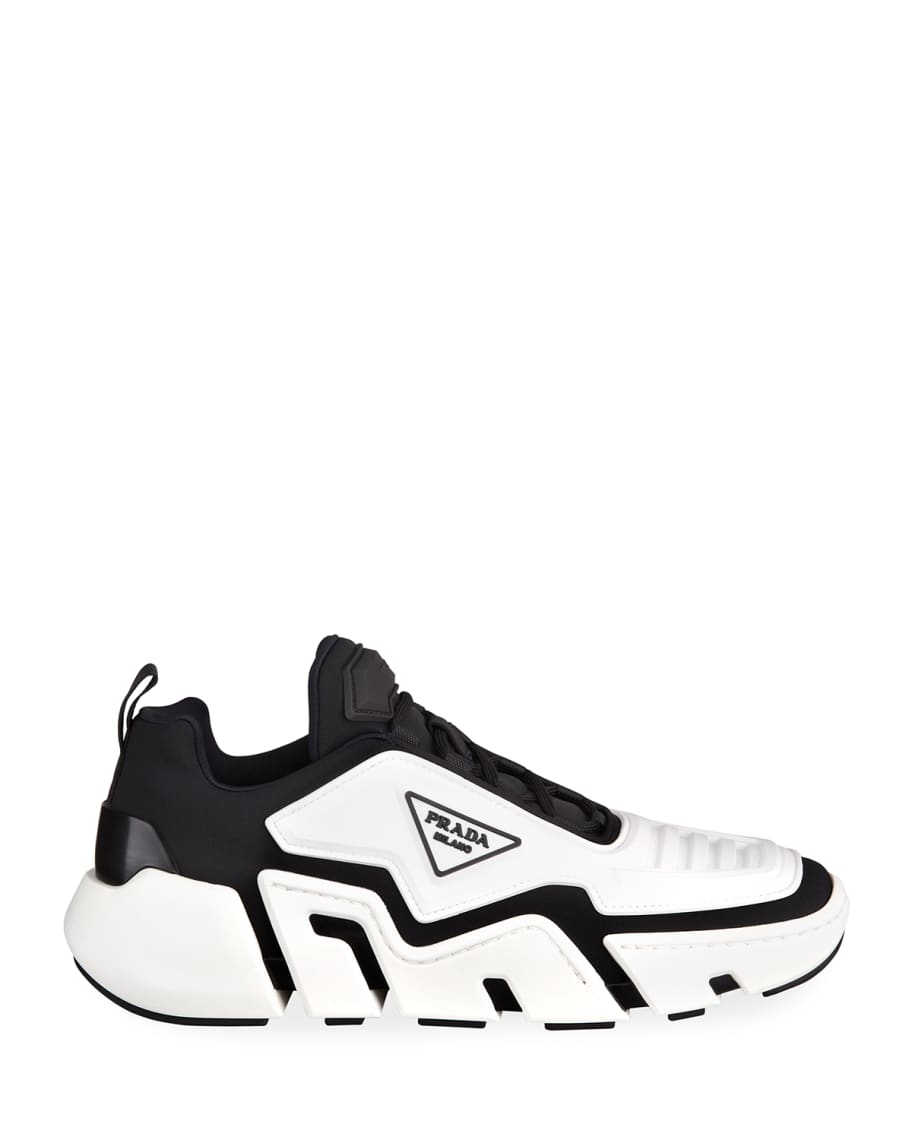 prada techno stretch sneakers