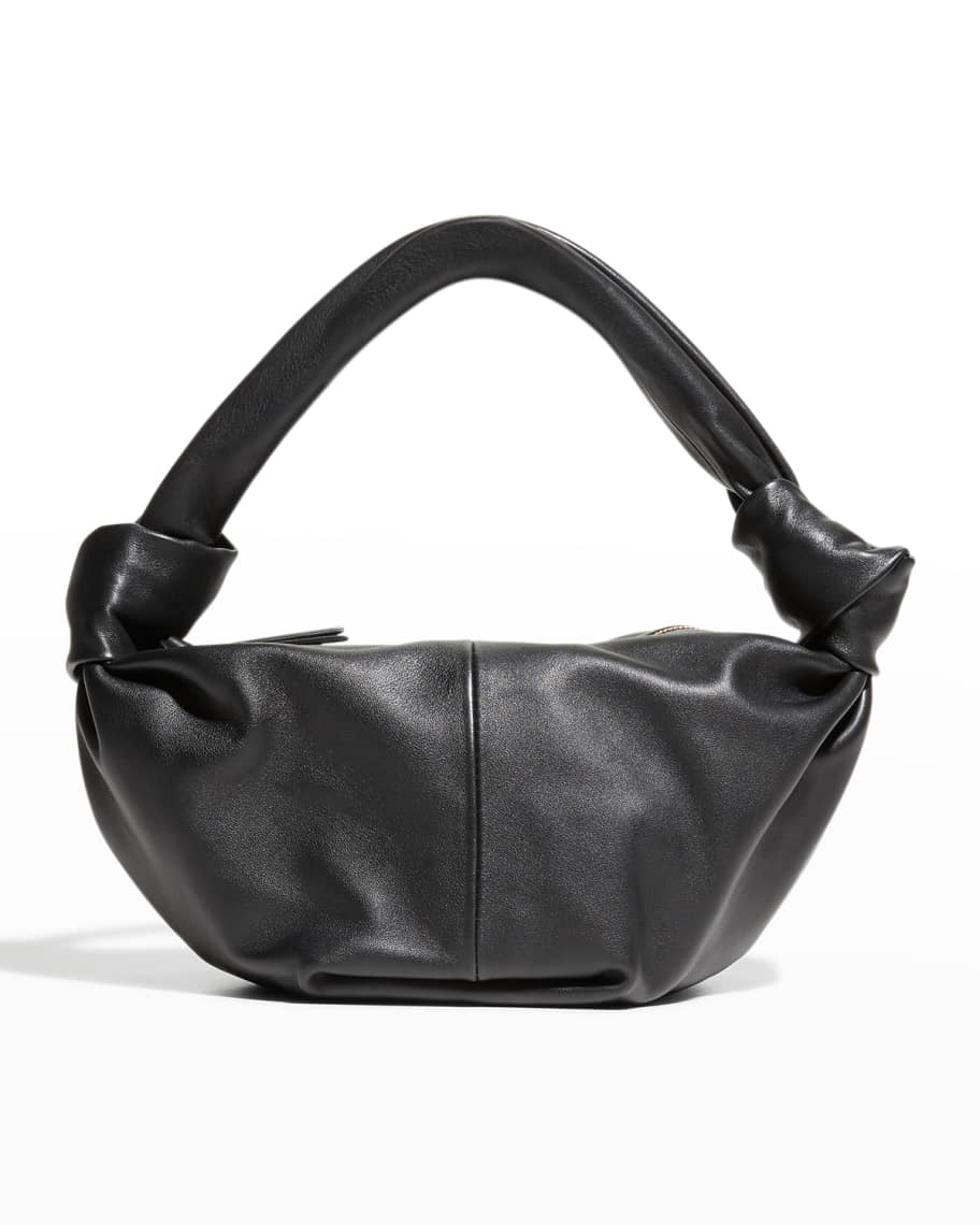 Bottega Veneta Jodie Mini Boucle Denim Top-Handle Bag Indigo/Silver