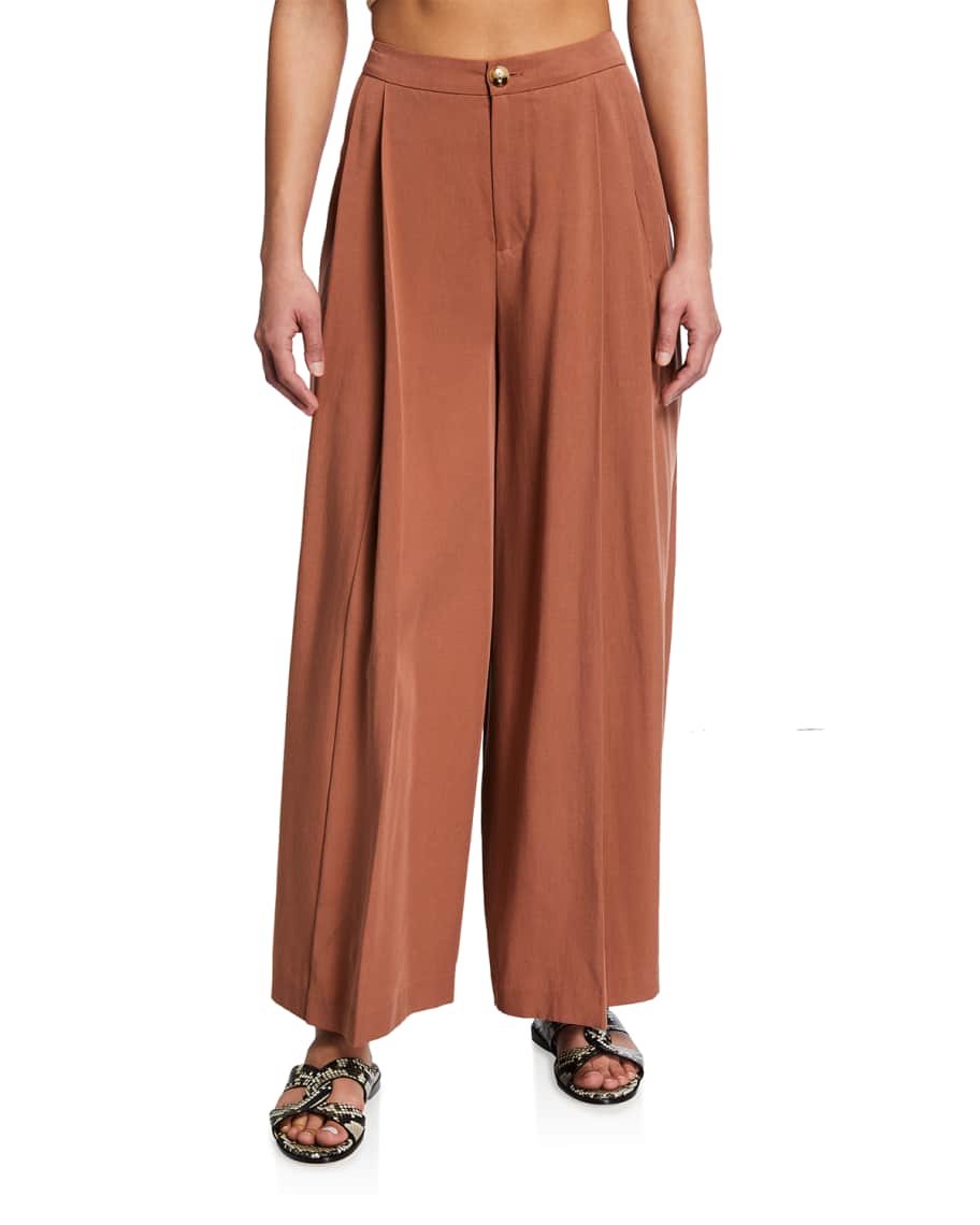 Vince pleated culottes discount