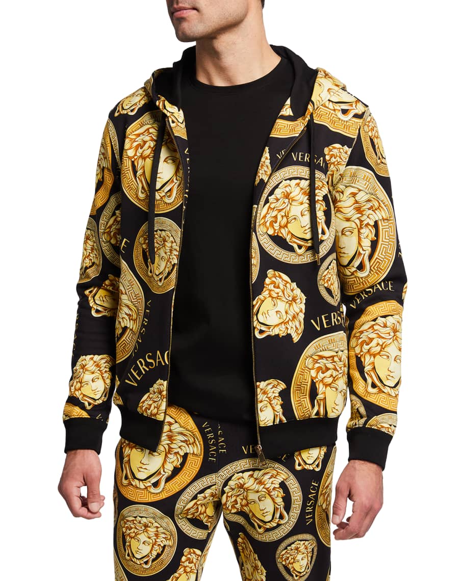 Versace medusa hoodie mens clearance
